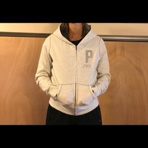 VS Pink hoodie with fur inside